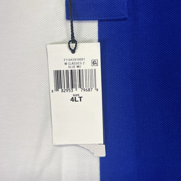 Polo Ralph Lauren Polo Shirt Mens 4XLT Tall Big Pony Mesh Colorblock Classic - Picture 3 of 9